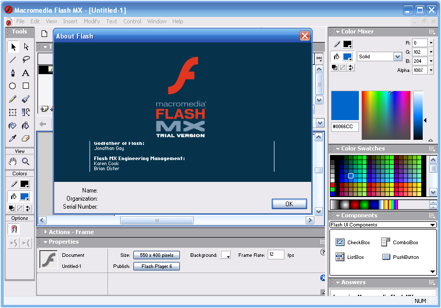 Macromedia flashplayer